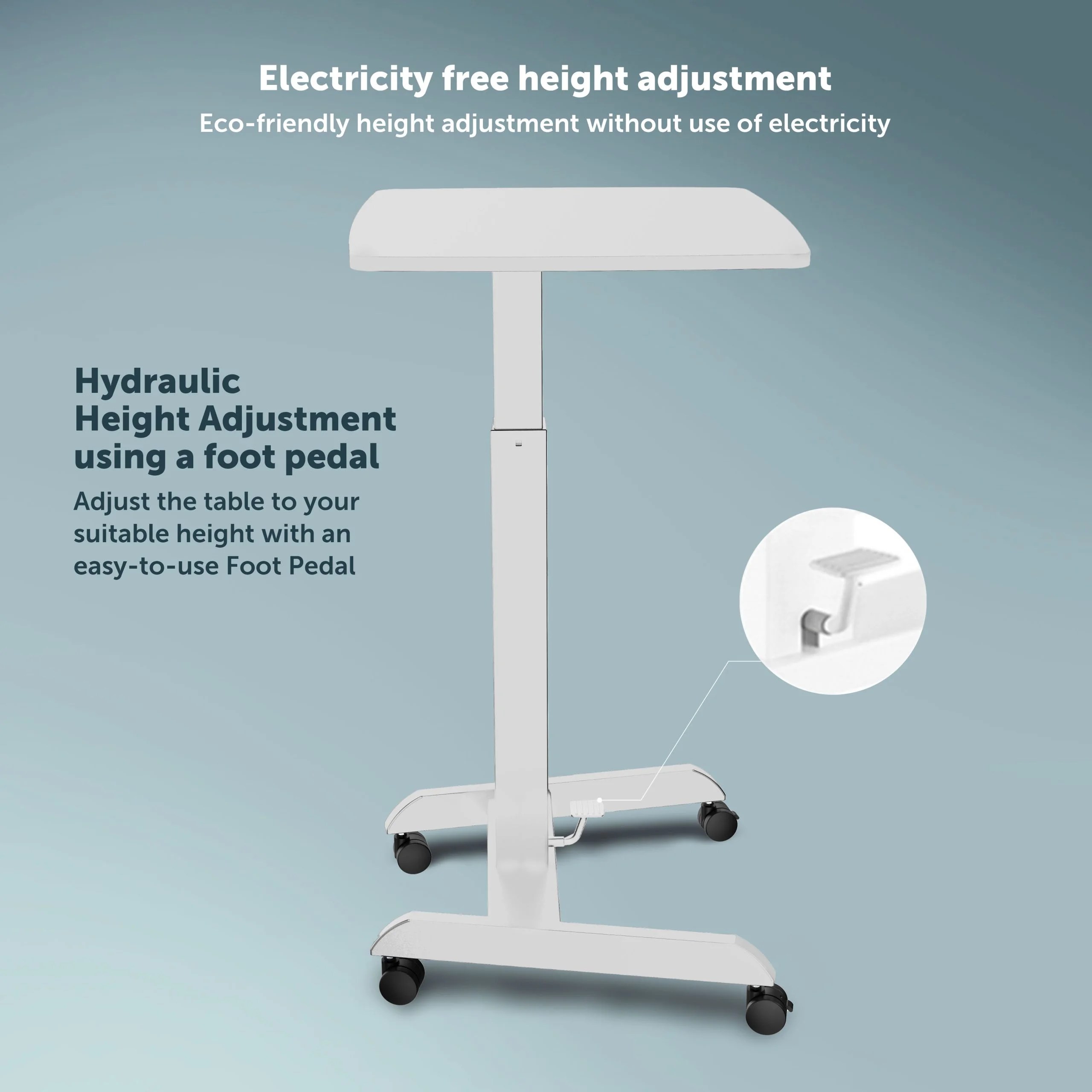 mobile height adjustable workstation