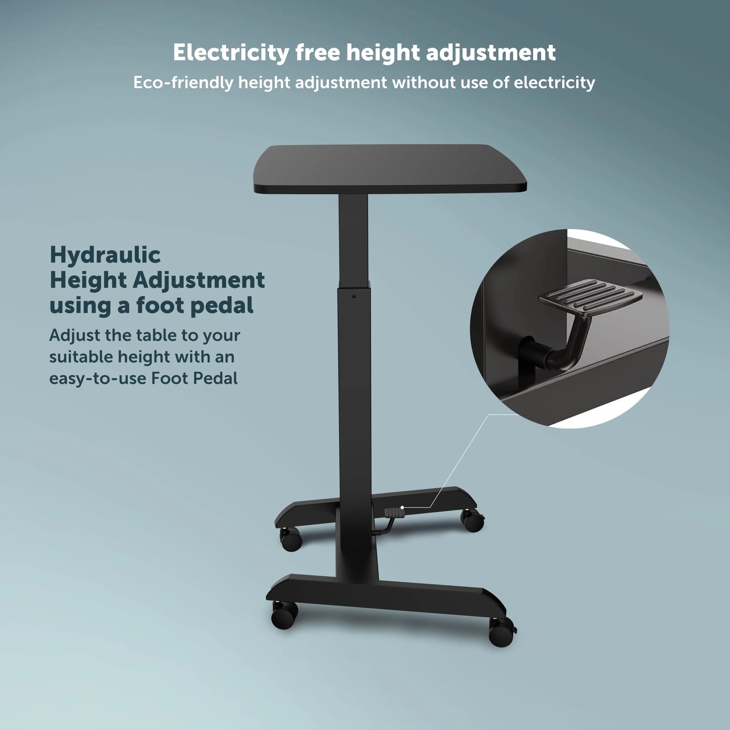 mobile height adjustable workstation