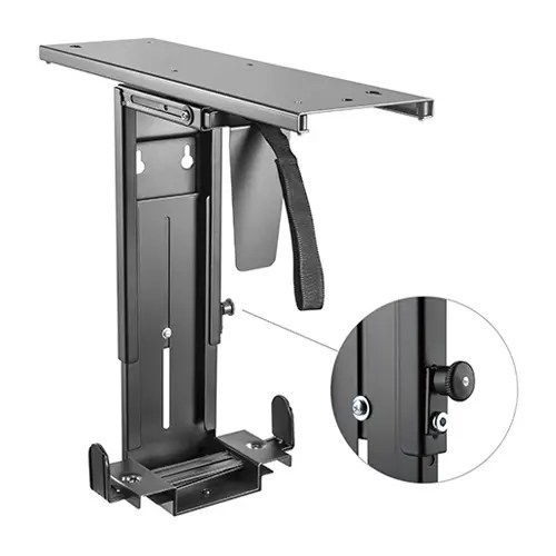 Under-Desk CPU Mount With Sliding Track