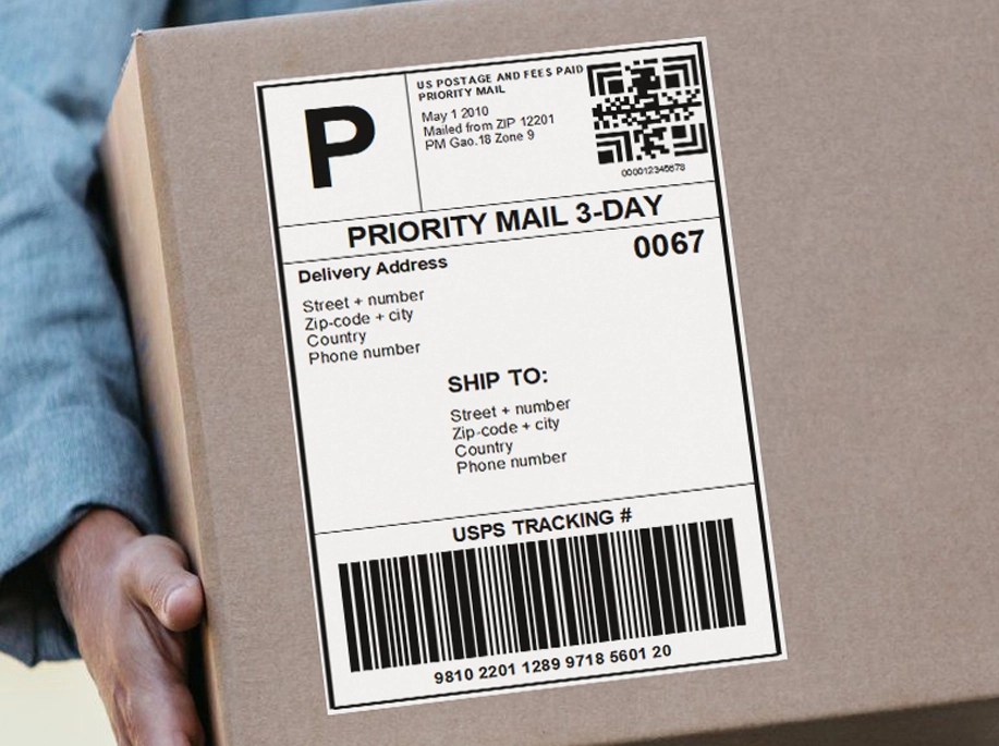 Thermal printed labels for sale, custom direct thermal label/sticker