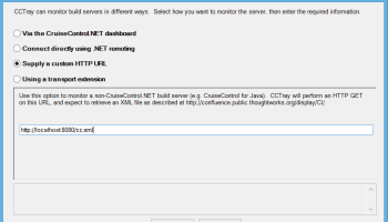 CCTray Build Server custom HTTP URL