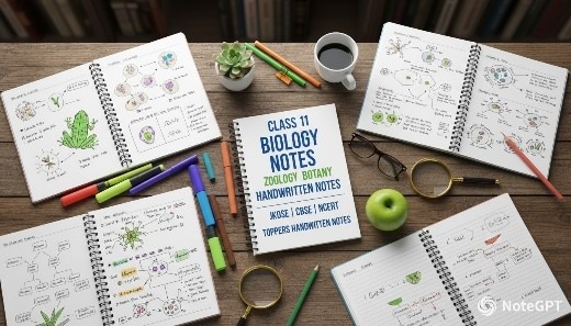Biology Notes for JKBOSE Class 11 Zoology Botany class 11 zoology notes class 11 botany notes Pdf download 2026 Handwritten notes Class 11th Biology Chapterwise Notes