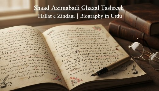 Shad Azimabadi Ghazal Tashreeh In Urdu JKBOSE Class 10th halat e zindagi Biography