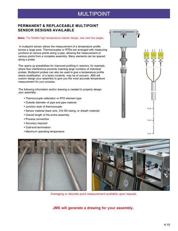 Profiling Multipoint Thermocouples Jms Southeast Inc - Dark Texture Collection - Ultra HD Quality