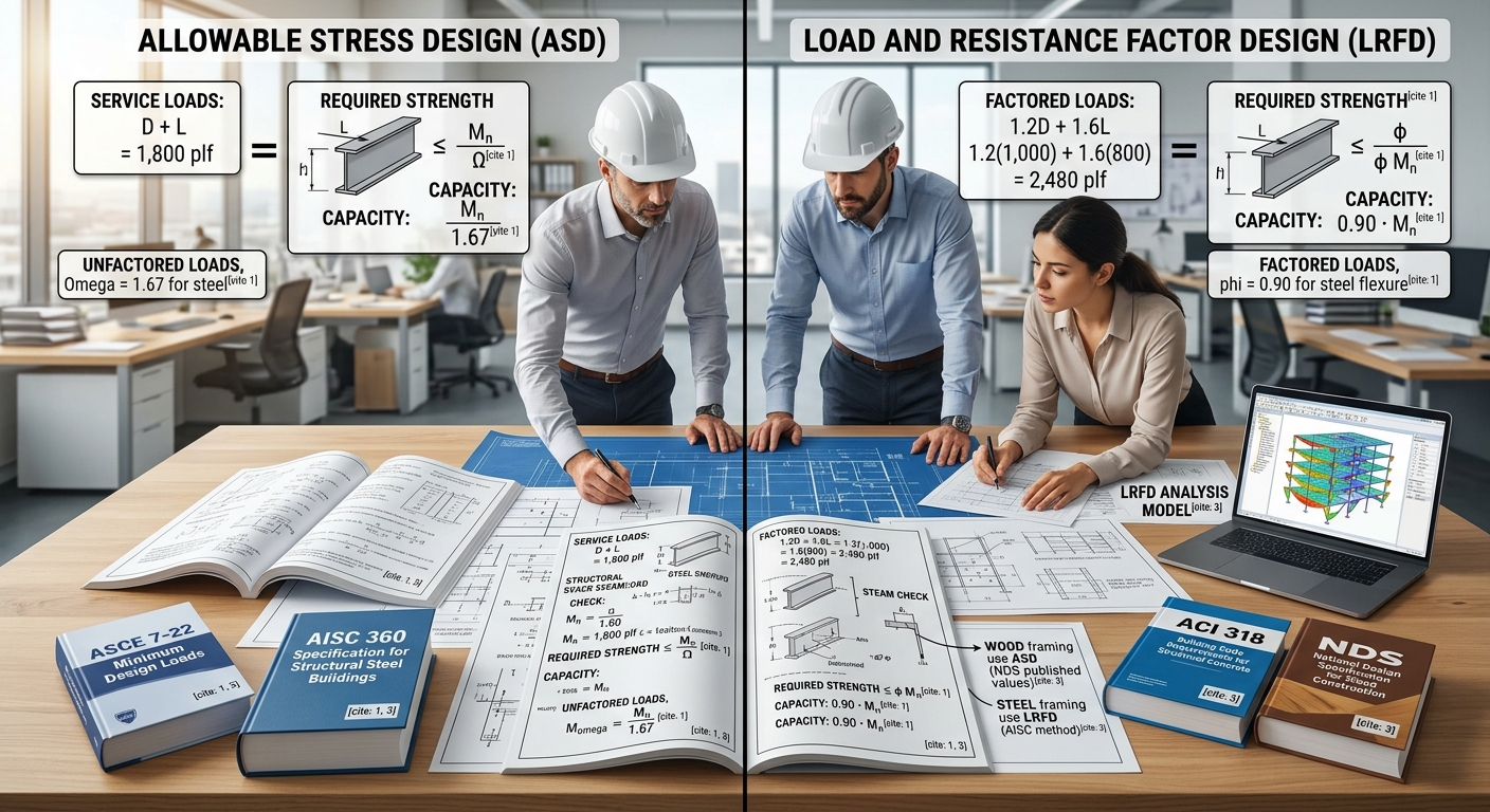 ASD vs LRFD How Structural Engineers Combine Loads and Why It Matters
