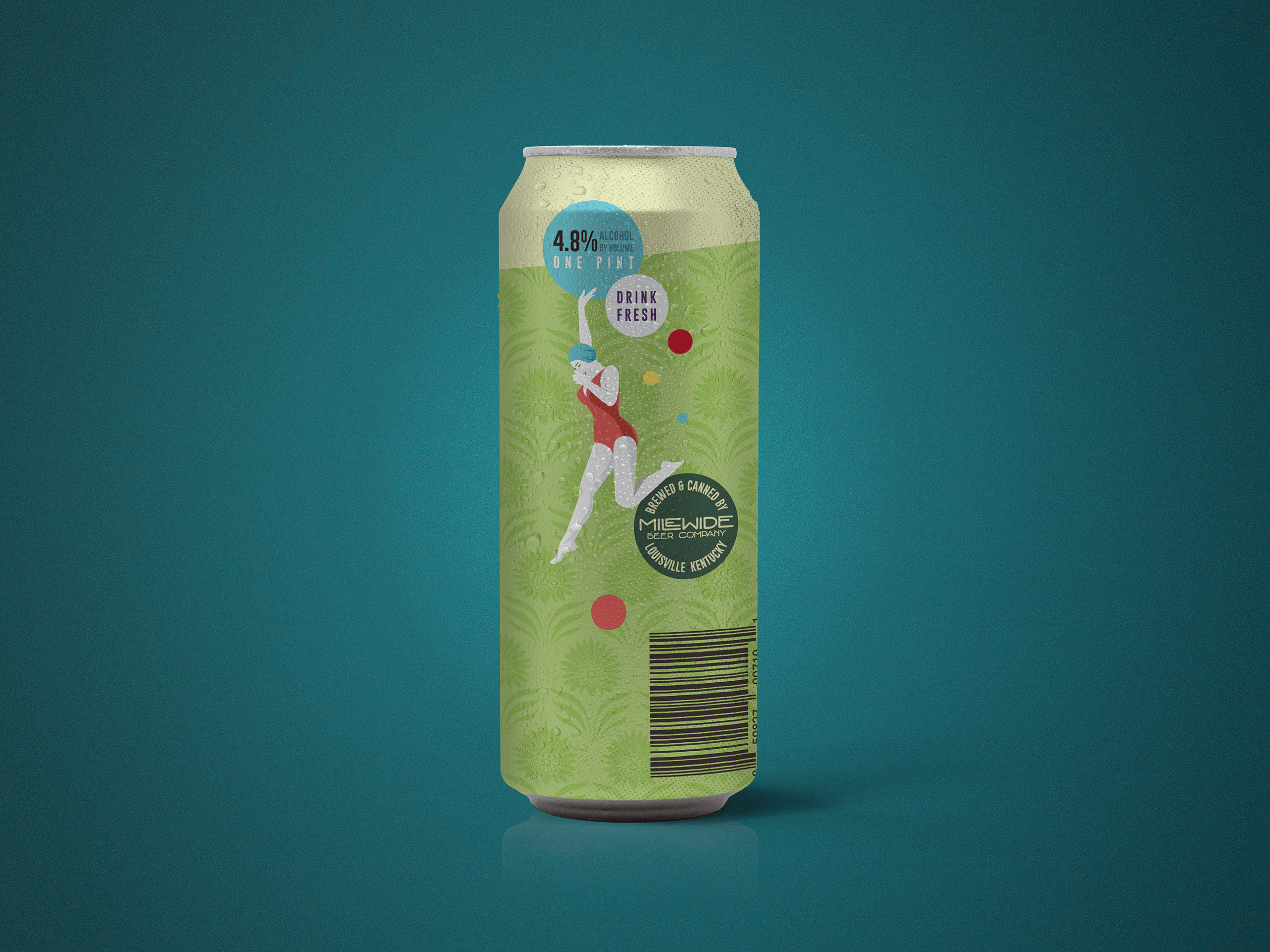 Brabble Blonde Ale – Can Illustration & Packaging Design Mile Wide Beer Co. | Louisville, KY - Joanna Davis
