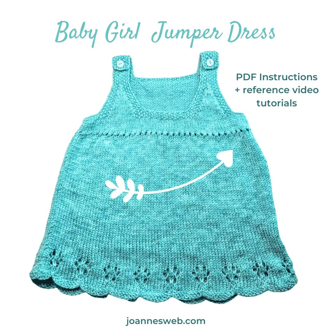 Knitted Jumper Dress Pattern For Baby Girls 3 12 Months