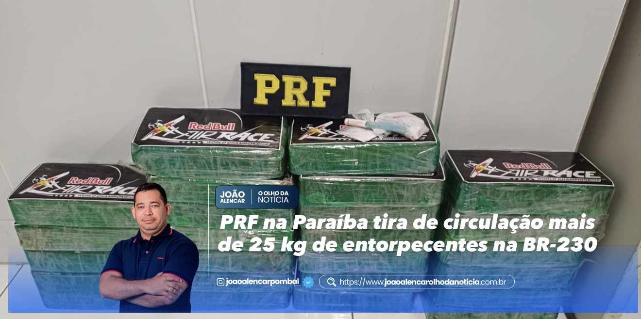 PRF na Paraíba tira de circulação mais de 25 kg de entorpecentes na BR-230
