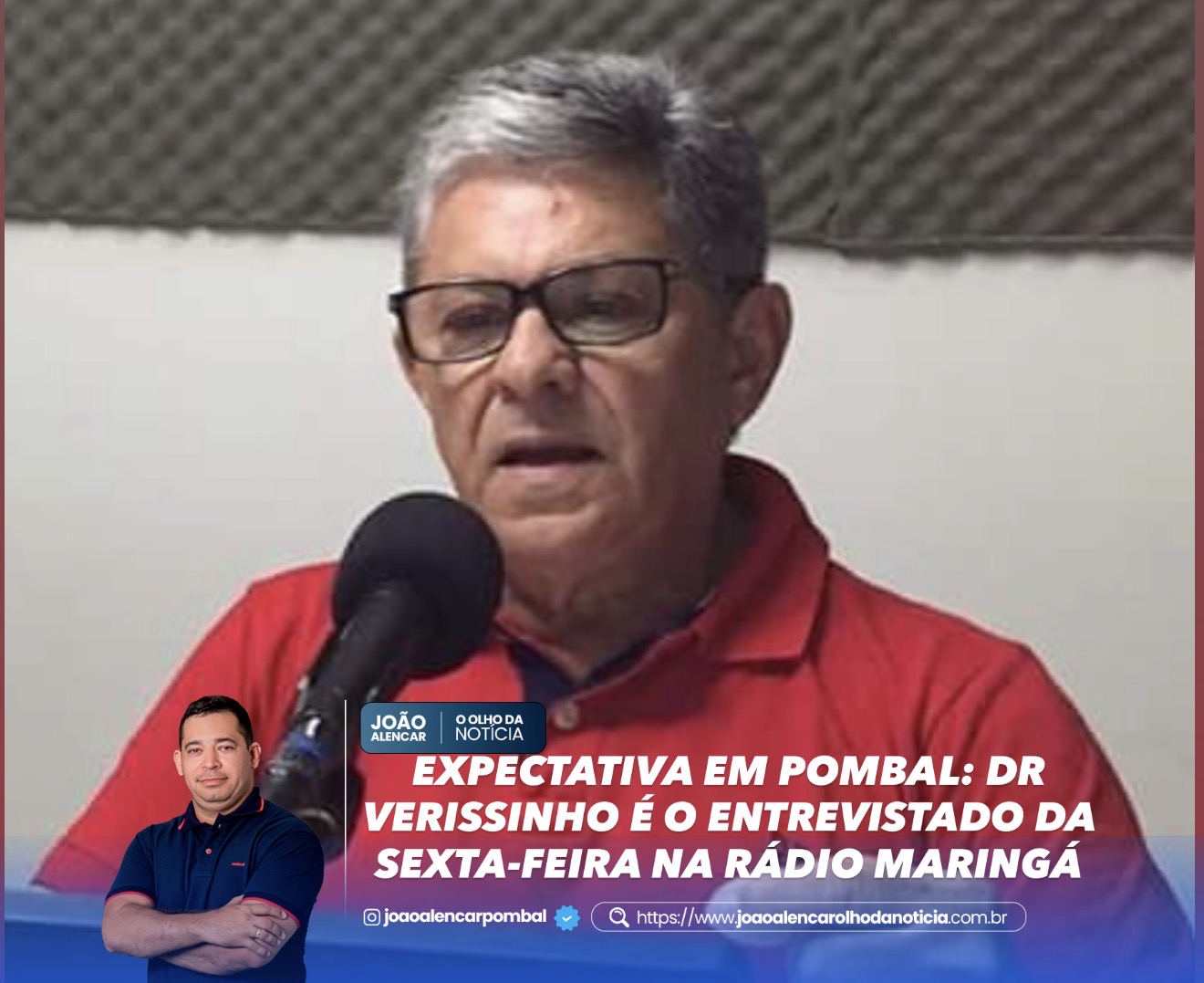 EXPECTATIVA EM POMBAL: DR VERISSINHO É O ENTREVISTADO DA SEXTA-FEIRA NA RÁDIO MARINGÁ
