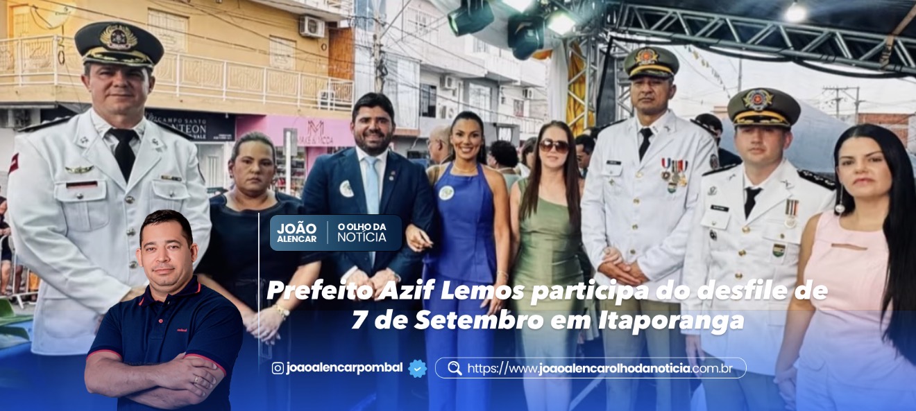 Prefeito Azif Lemos participa do desfile de 7 de Setembro em Itaporanga
