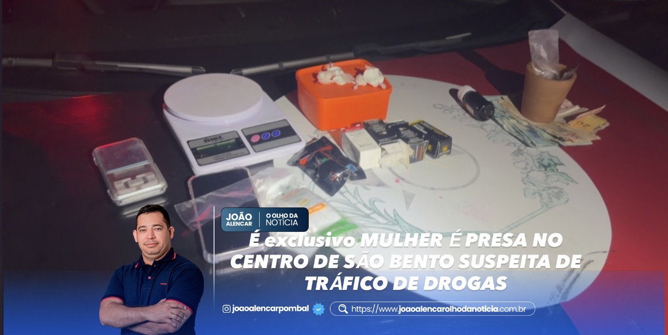 Exclusivo MULHER É PRESA NO CENTRO DE SÃO BENTO SUSPEITA DE TRÁFICO DE DROGAS