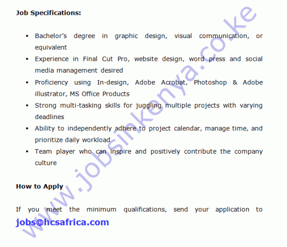Graphic Design Jobs In Kenya