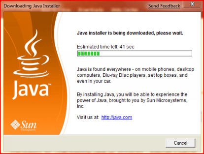 “By installing Java, you will be able to experience the power of Java ...