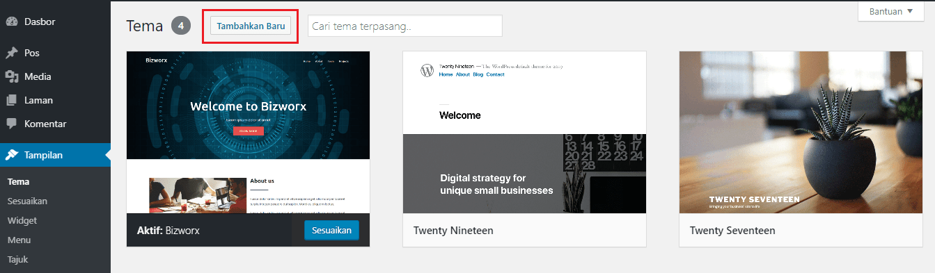 Mengganti tema yang telah terinstall . Cara Mengatur Tampilan Pada Wordpress Agar Lebih Menarik