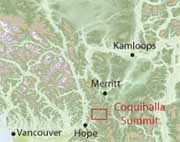 Coquihalla Summit Map.