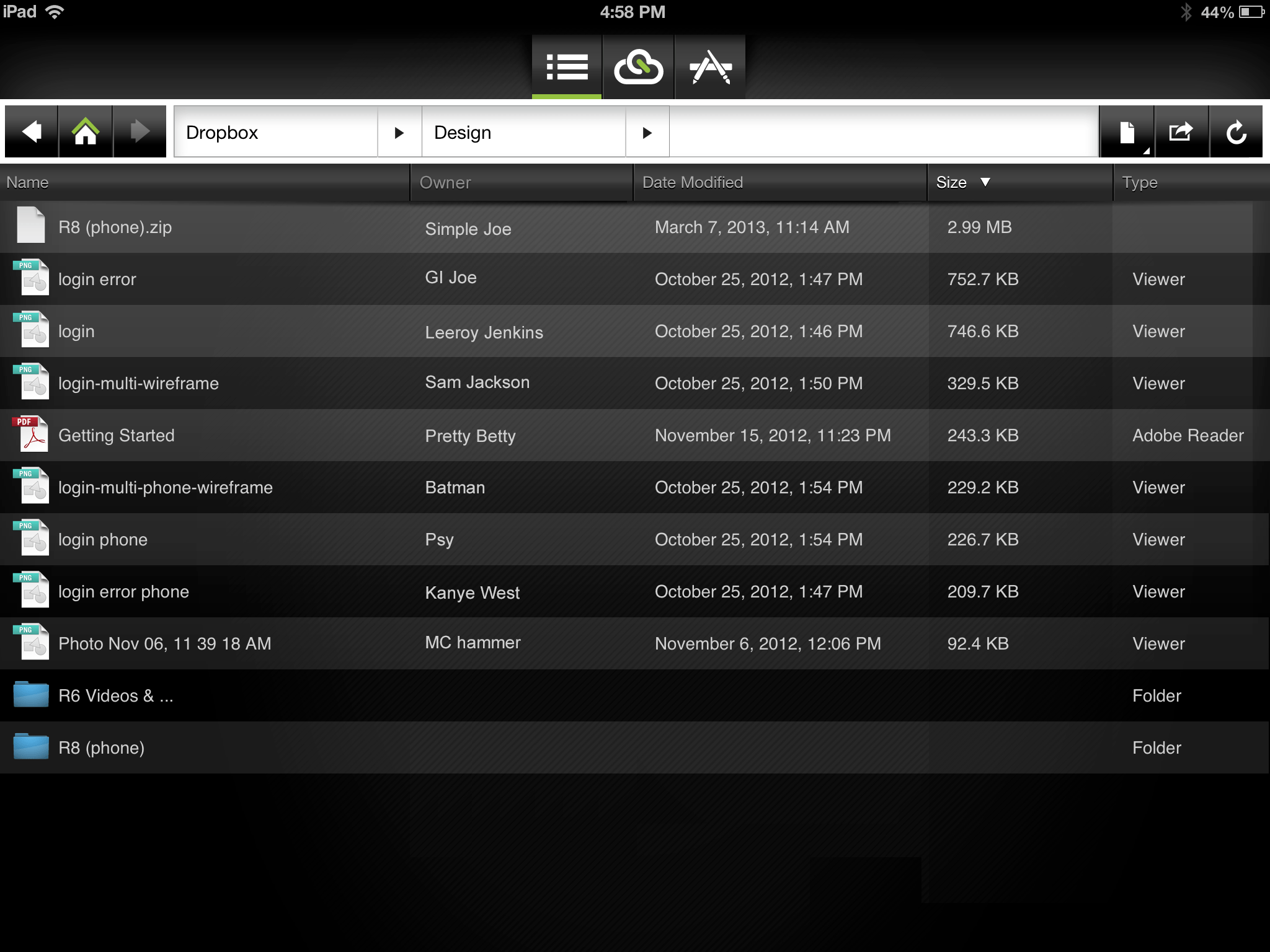 Shared_Folder_SortBar