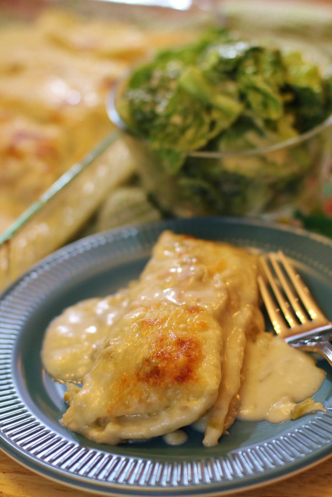 White Chicken Enchiladas-image