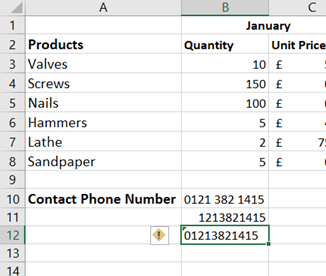 First, excel calls these errors, but they really are warnings. Excel Green Triangle Errors Jpl It Training In Gloucestershire The Uk