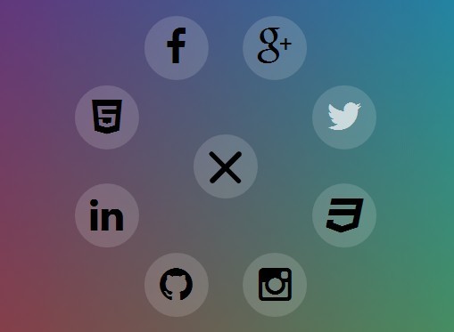 Animated Radial Menu With Jquery And Css3 Transitions Free Jquery Plugins - Professional Landscape Image - Mobile