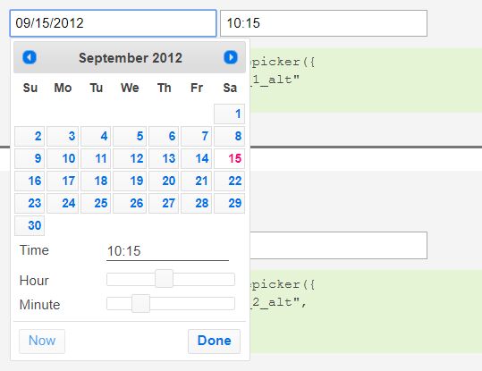 Clean Jquery Date And Time Picker Plugin Datetimepicker Free Jquery - Sunset Patterns - Modern Desktop Collection