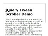 Jquery Inner Scrollbar Plugin With Smooth Scrolling Effect Tween