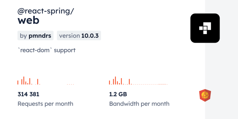 React Spring Web Npm - Classic High Resolution Dark Illustrations | Free Download