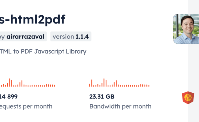 Js-html2pdf CDN By JsDelivr - A CDN For Npm And GitHub