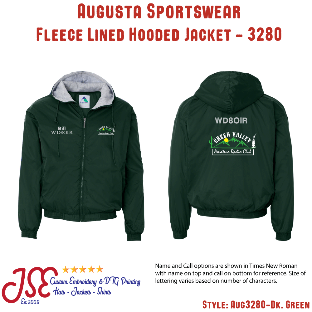 Green Valley Amateur Radio Club Augusta 3280 Jacket – JSE