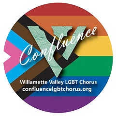 Confluence, Willamette Valley LGBT Chorus Logo