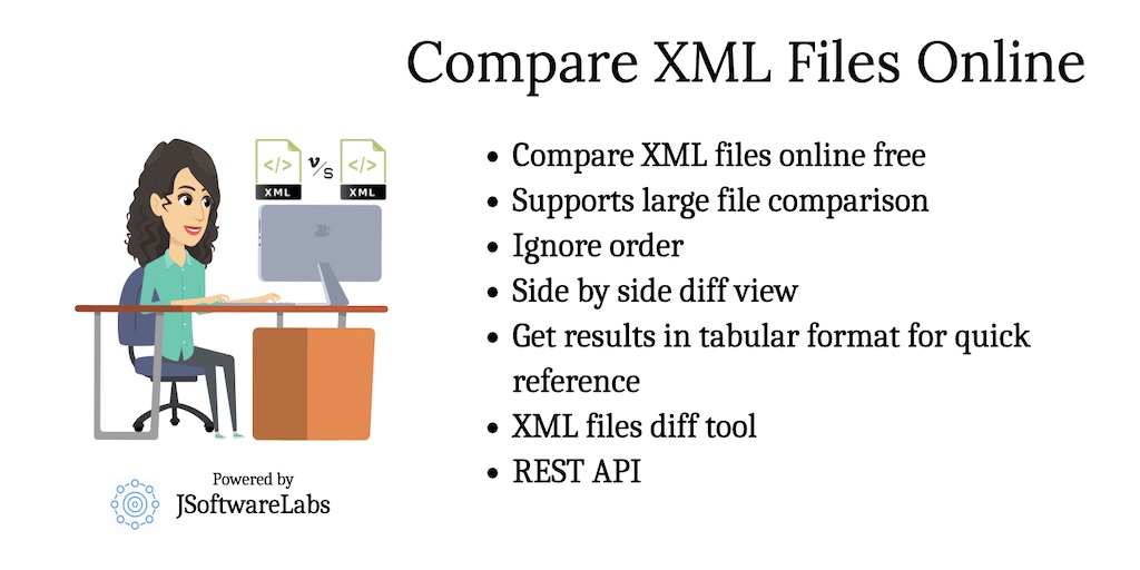 Compare xml file online