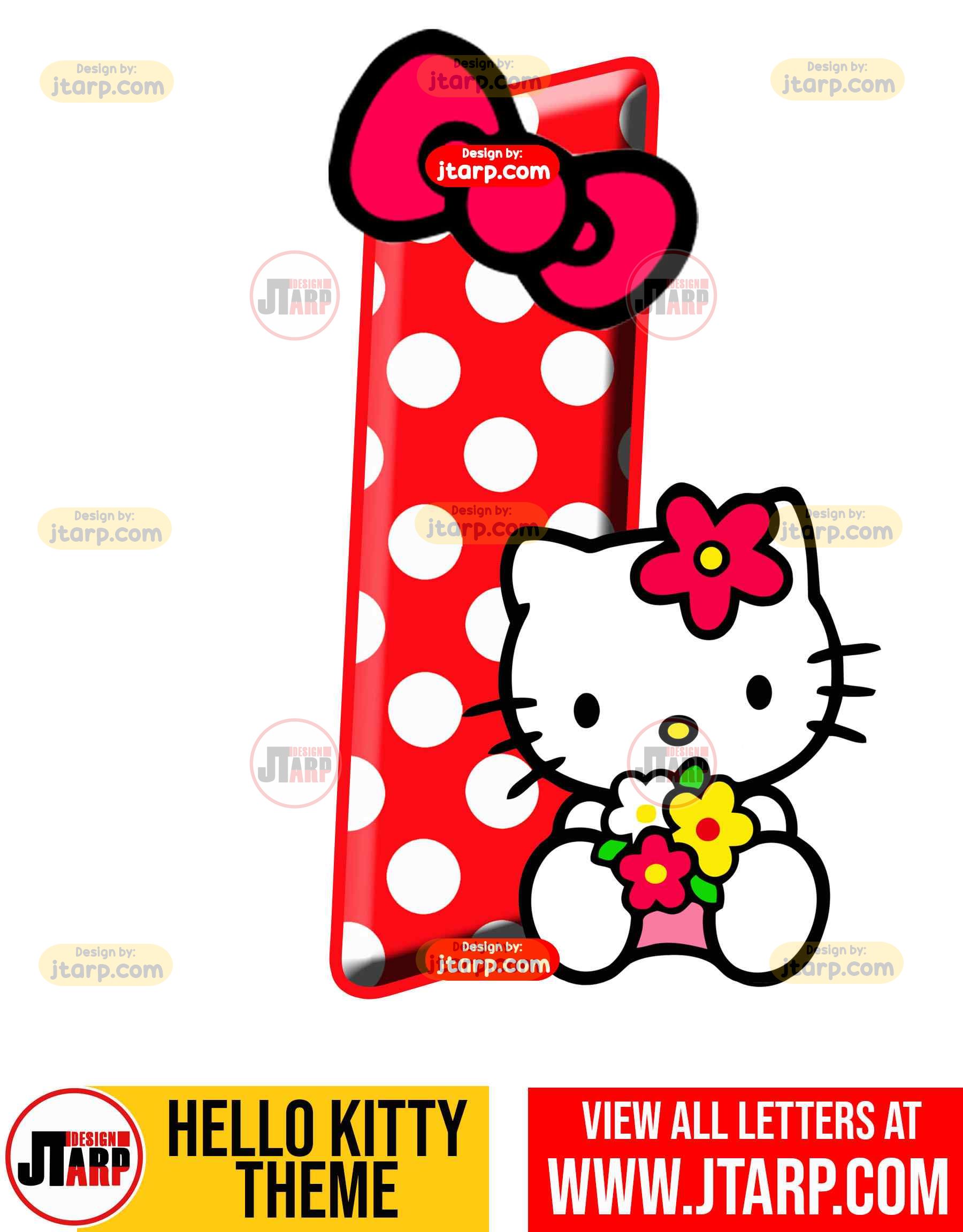 hello kitty printable letters a z and 0 9 printable