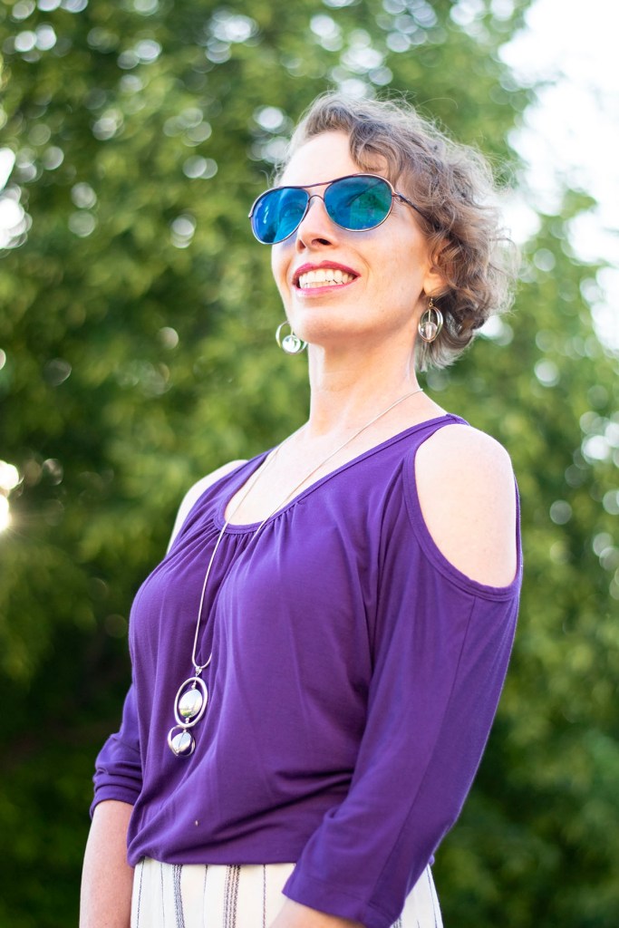 Styling summer clothing material for women over fifty
