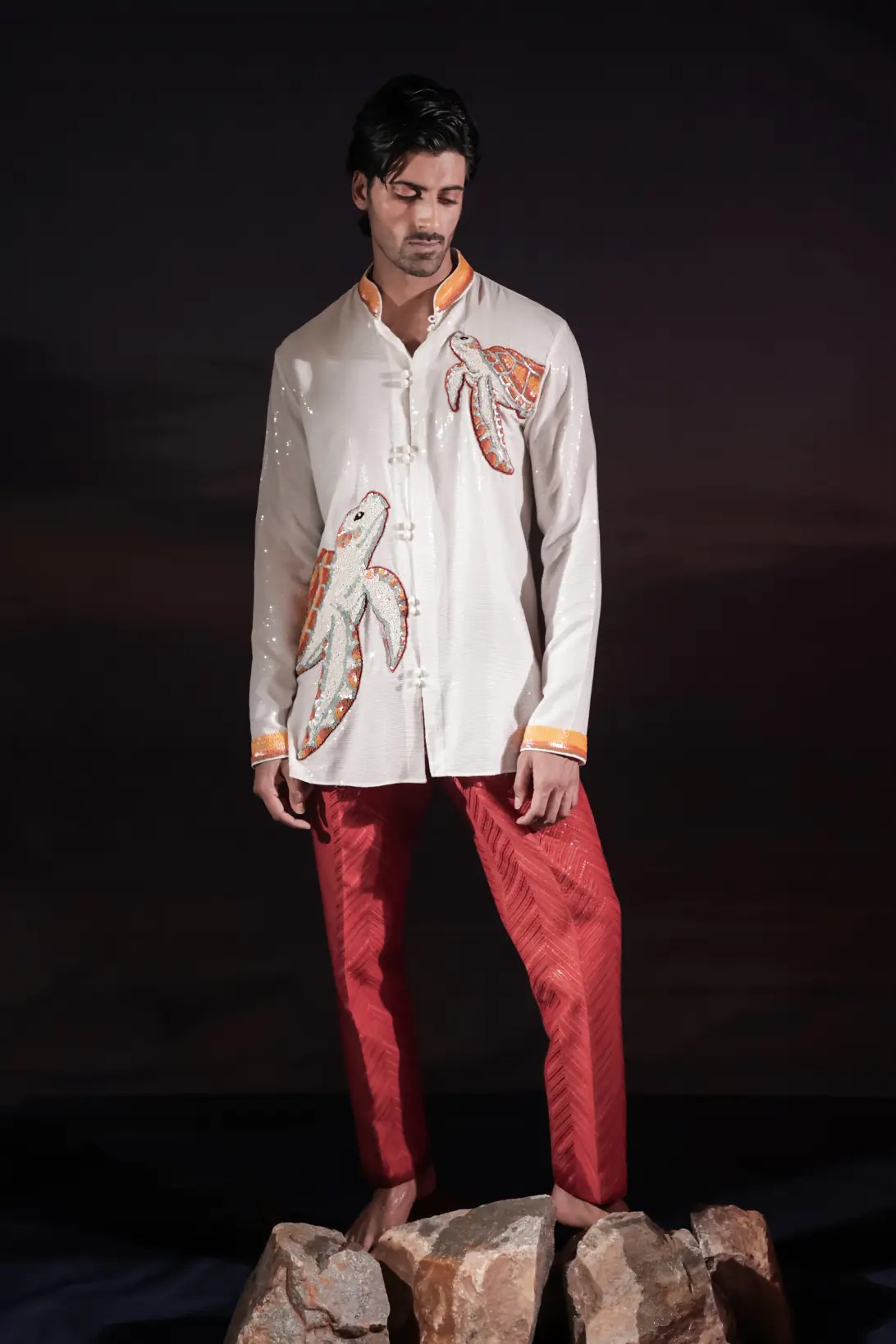 Kruma - White Short Kurta