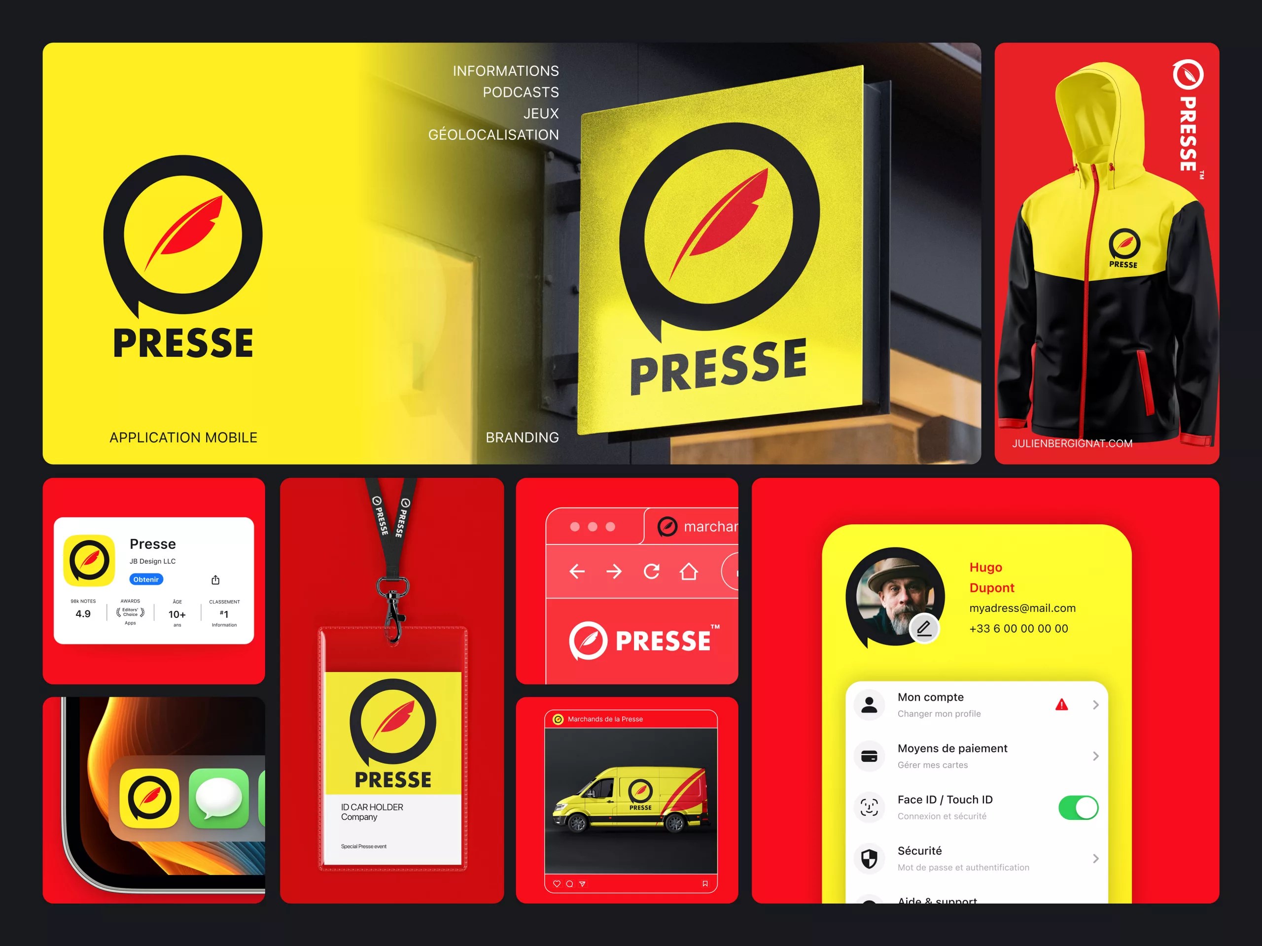 Marchands de presse logo application 1