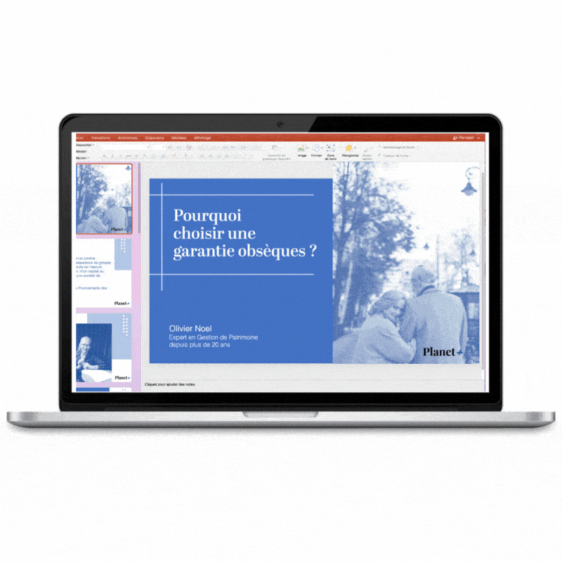 Présentation corporate de assurance de Planet+