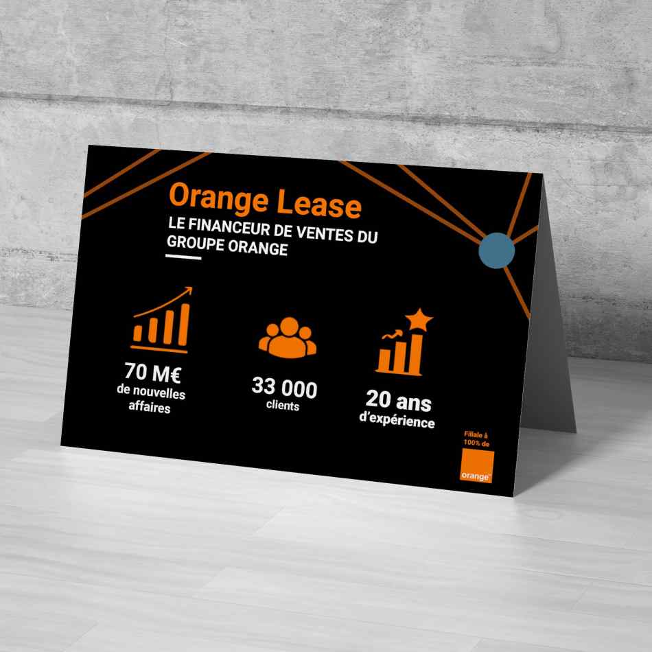 Desk display recto pour Orange Lease