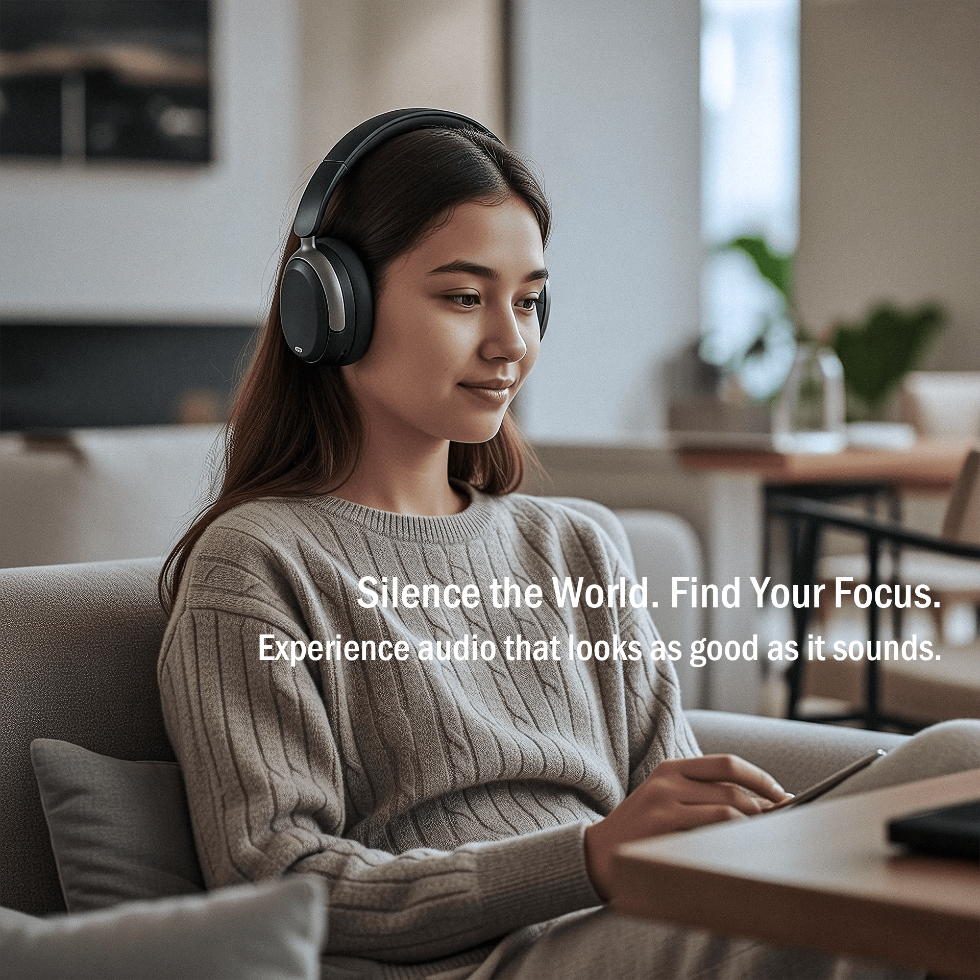 JUNYE JY-BN638 Stylish Hybrid ANC Over-ear Headphones from oem factory