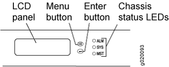 Chassis Status LEDs in an EX4500 Switch