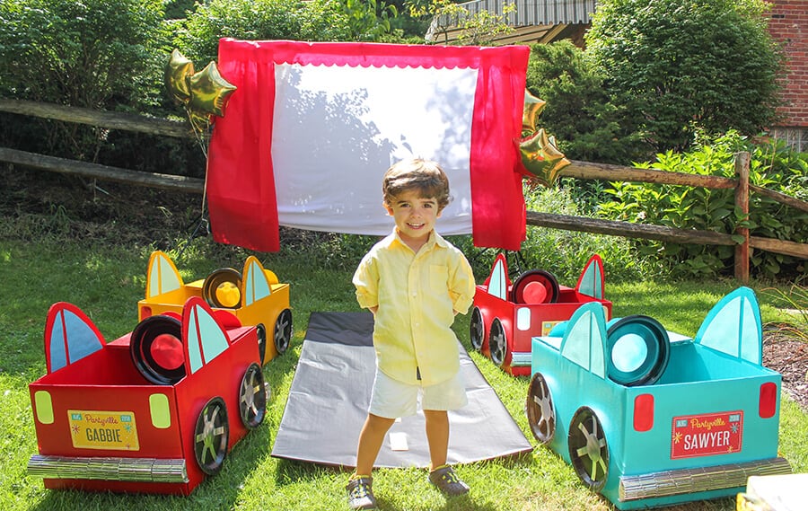 How to Make a Car Out of a Cardboard Box - The Hurried Hostess