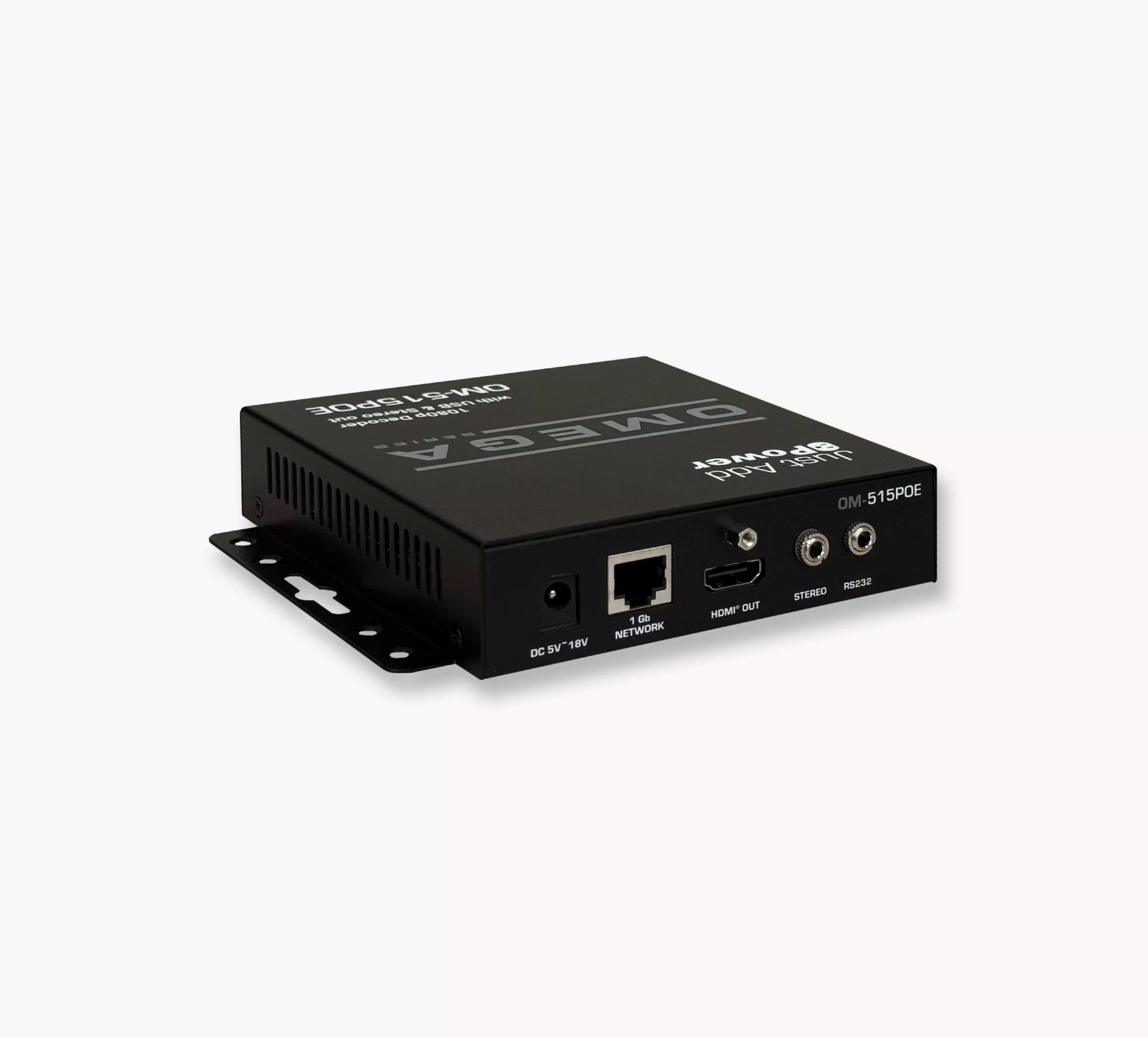 OM-515POE Omega Series Decoder with USB and Stereo Audio Output