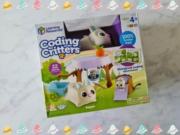 Coding critters with Easter themed animals such as rabbit