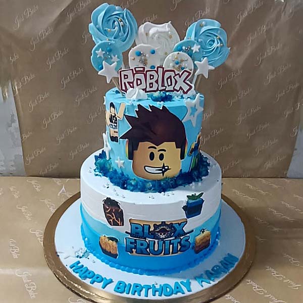 2 Tier Roblox Cake Online Just Bake Cake 246 