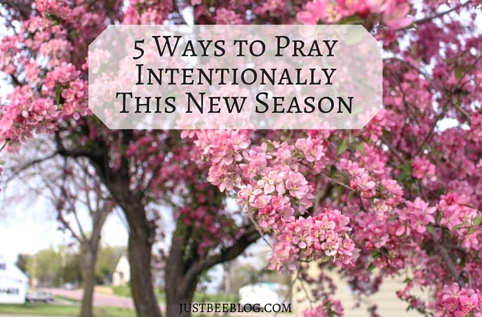 5 Ways to Pray Intentionally This New Season - Just Bee
