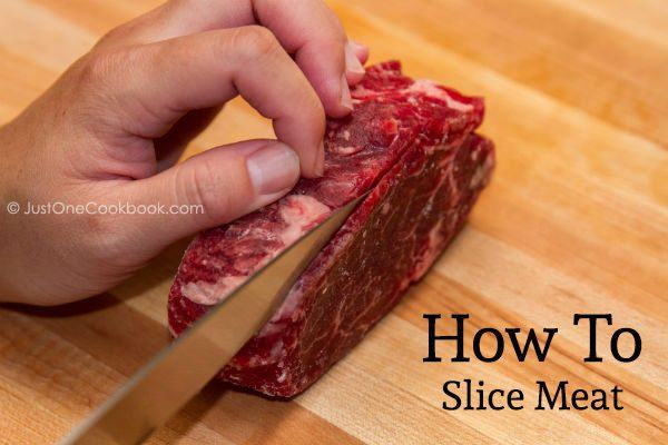 Serve the cooked wagyu with flavorful garnishes that cut through the rich taste of the meat. How To Slice Meat Paper Thin â€¢ Just One Cookbook