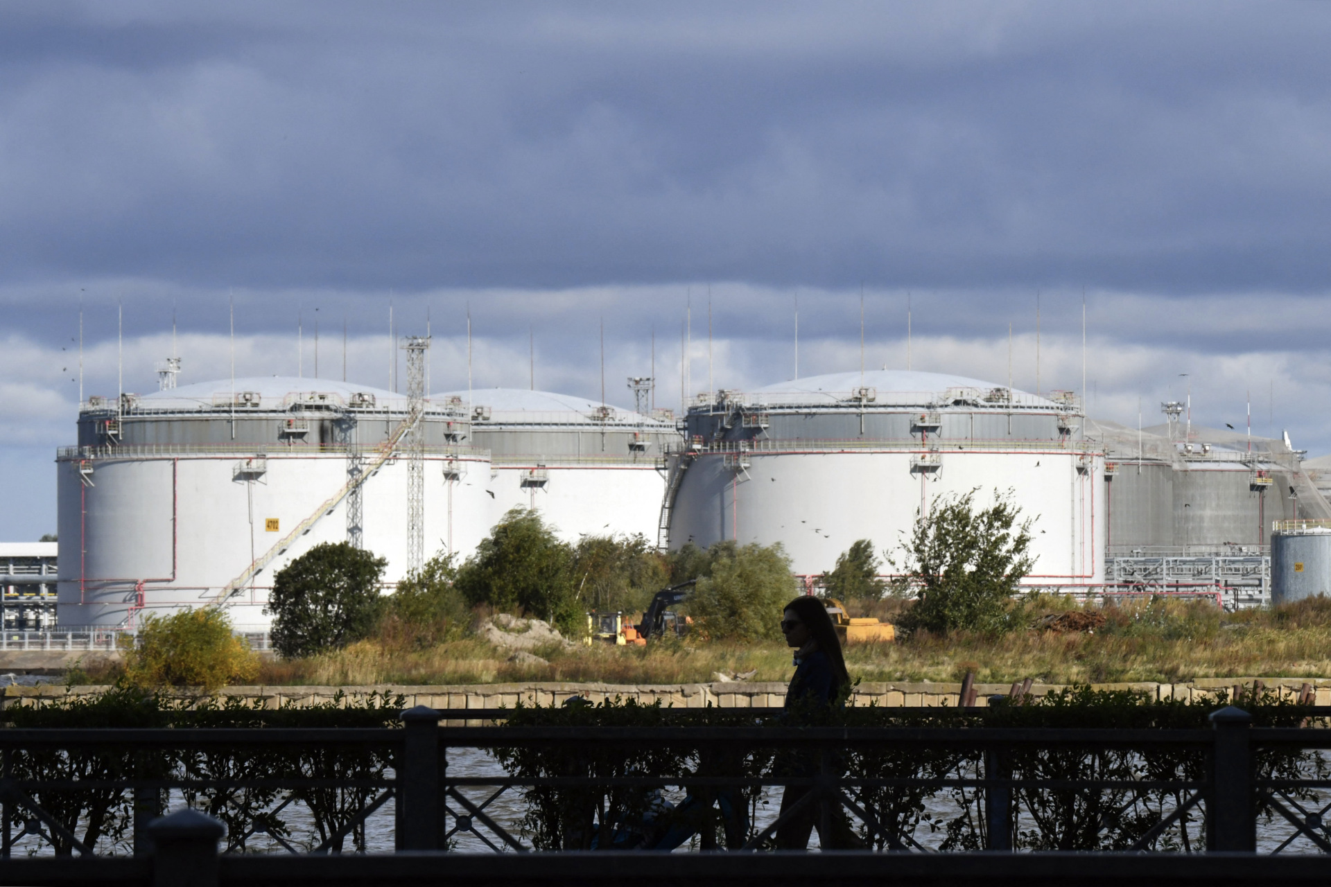 View of an oil terminal