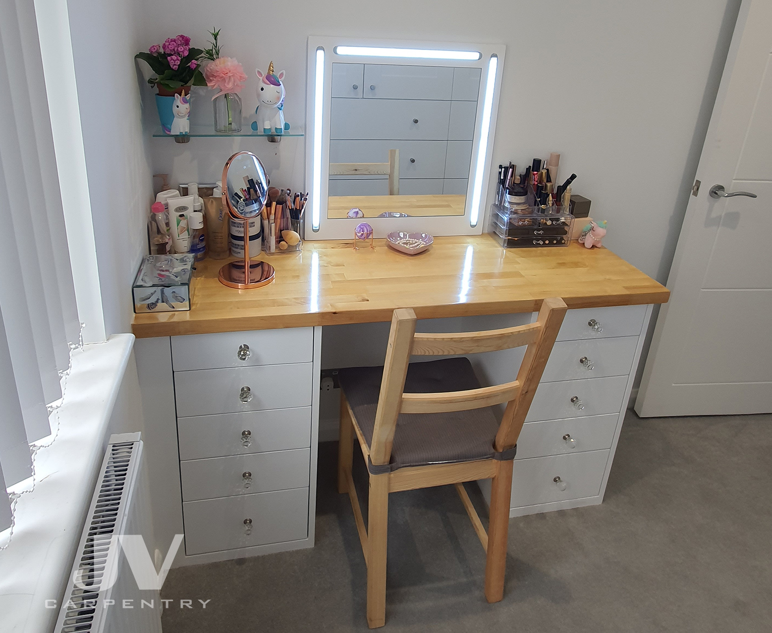 Built In Dressing Table Jv Carpentry