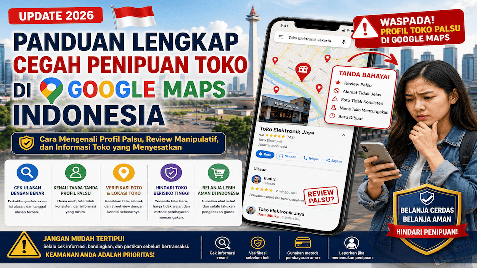 Waspada Panduan Lengkap Anti Penipuan Toko Di Google Maps Indonesia Googlemap 0 In 