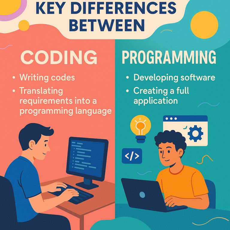 Coding Vs Programming What S The Real Difference - Premium Geometric Wallpaper Gallery - High Resolution