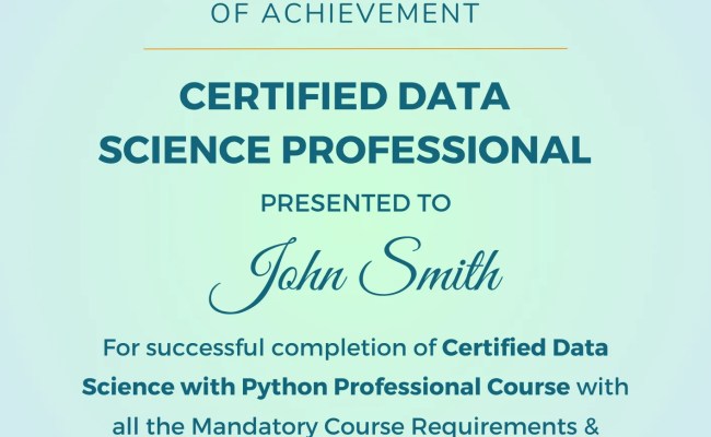 Data Science With Python Course