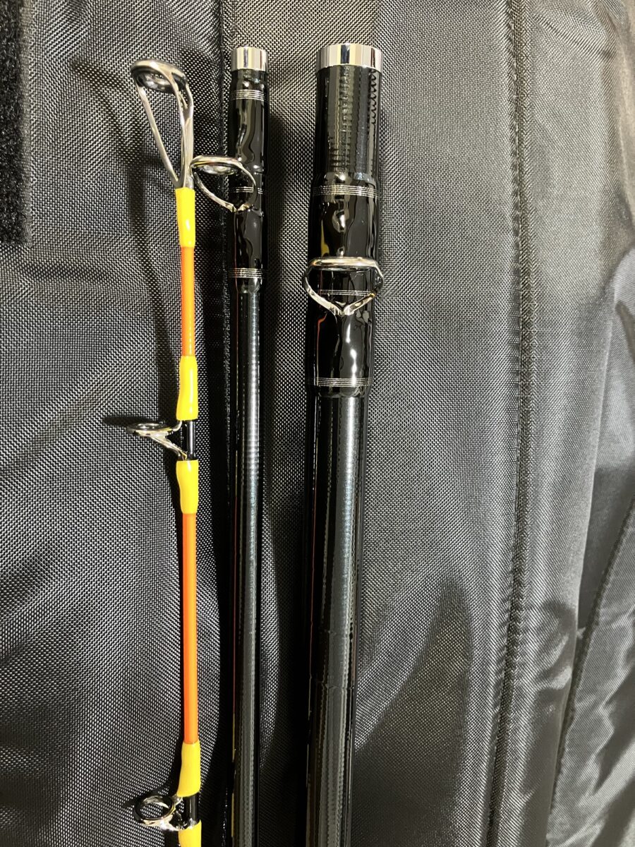 XH484Bの穂先側3節と大口径両足ガイド